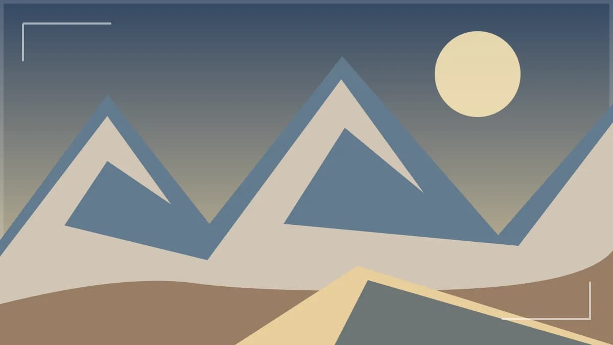 Illustration of the High Atlas mountains and winding road