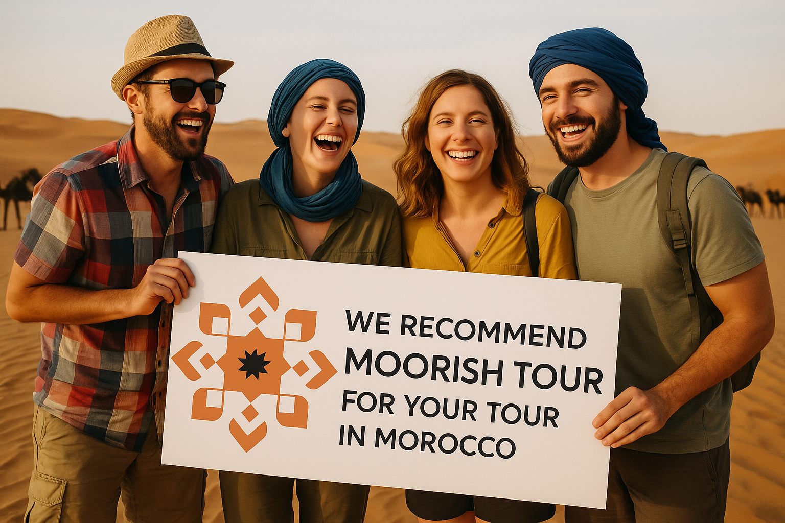traveler happy with moorish tour in 8 days from marrakech