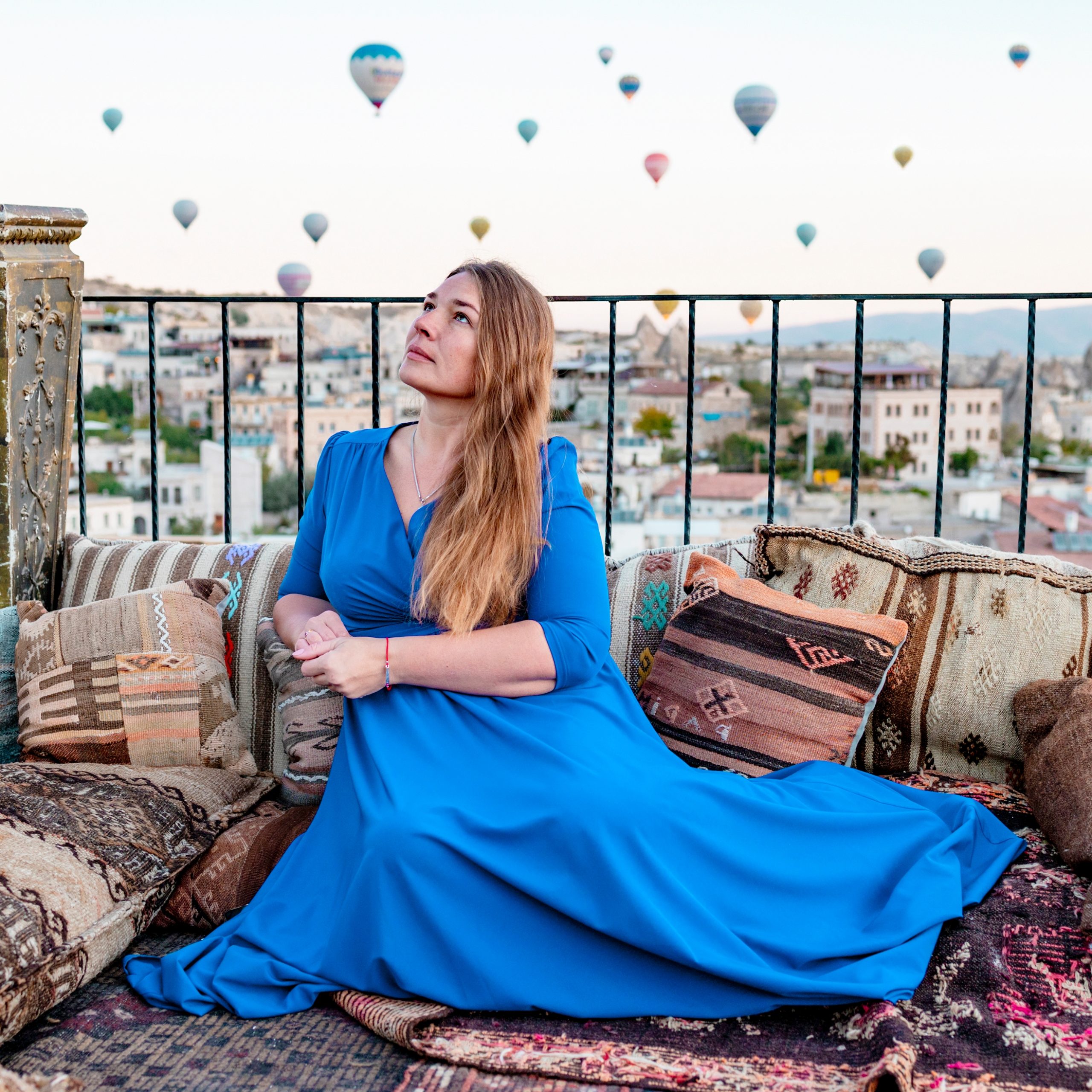 Adventurer couple near Ouzoud waterfall in Morocco.